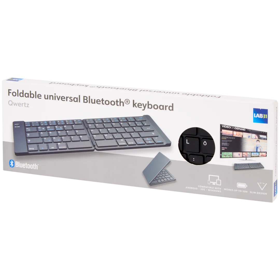 Lab31 Faltbare drahtlose Tastatur