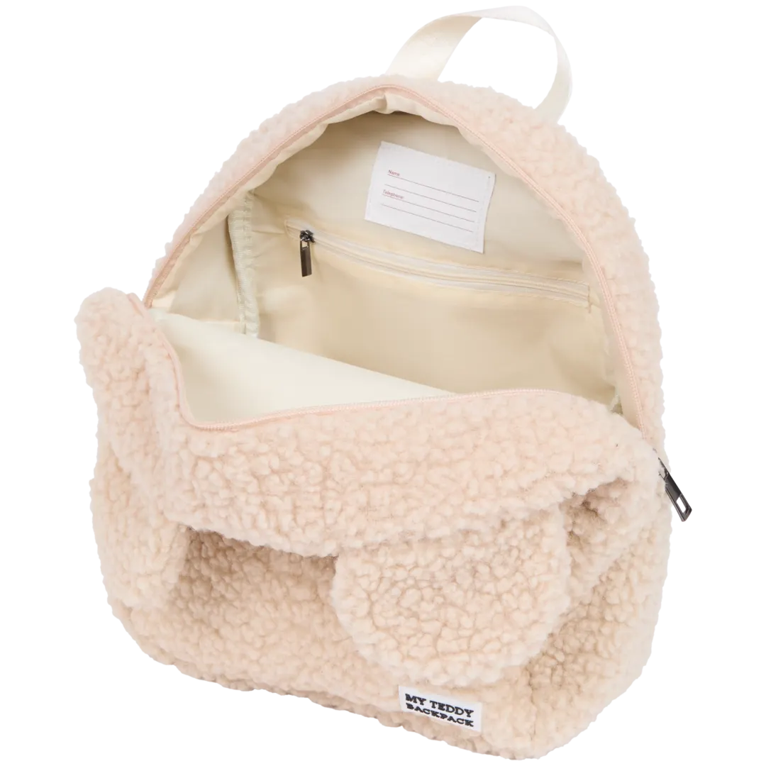 Sac à dos en tissu teddy