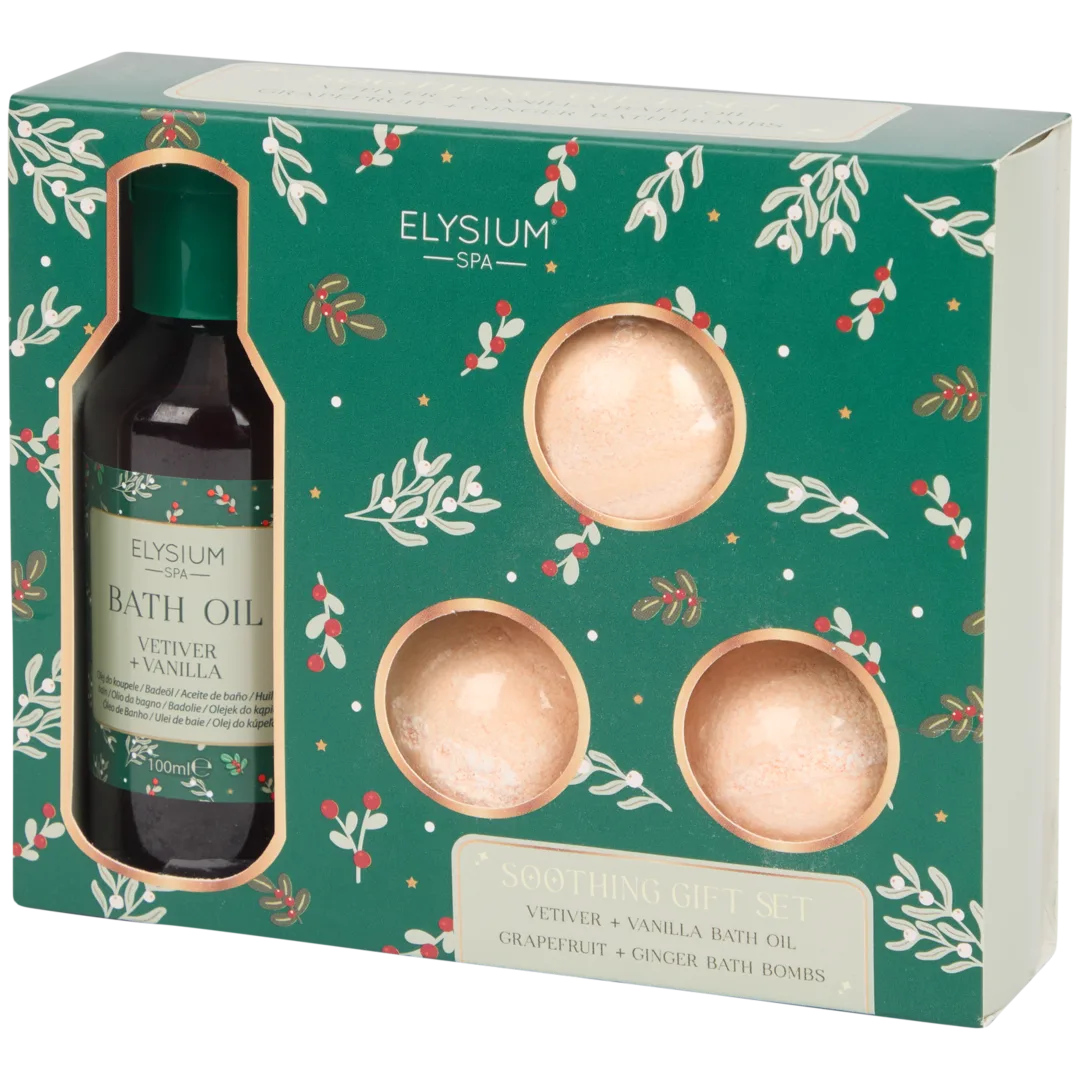 Coffret huile et bombes de bain Elysium Spa