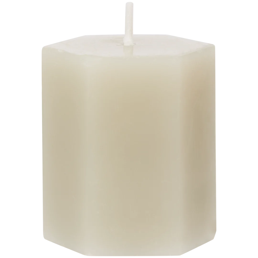 Mini candela esagonale