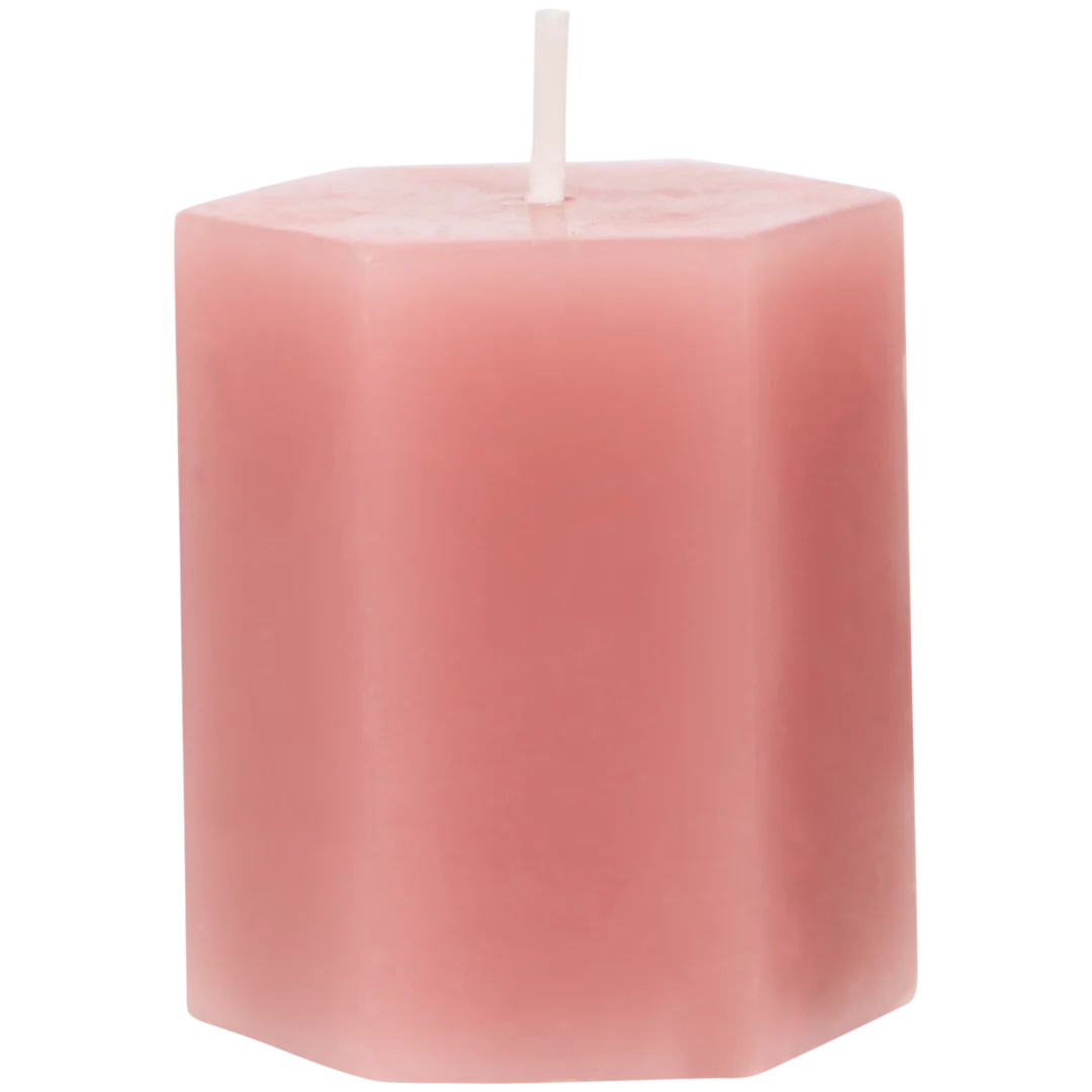 Mini candela esagonale