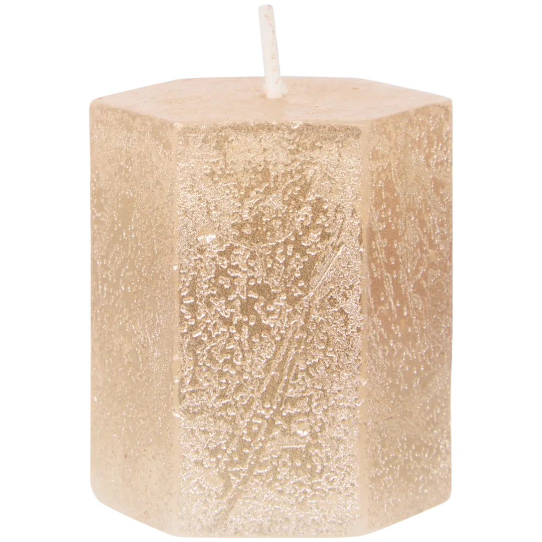 Mini candela esagonale