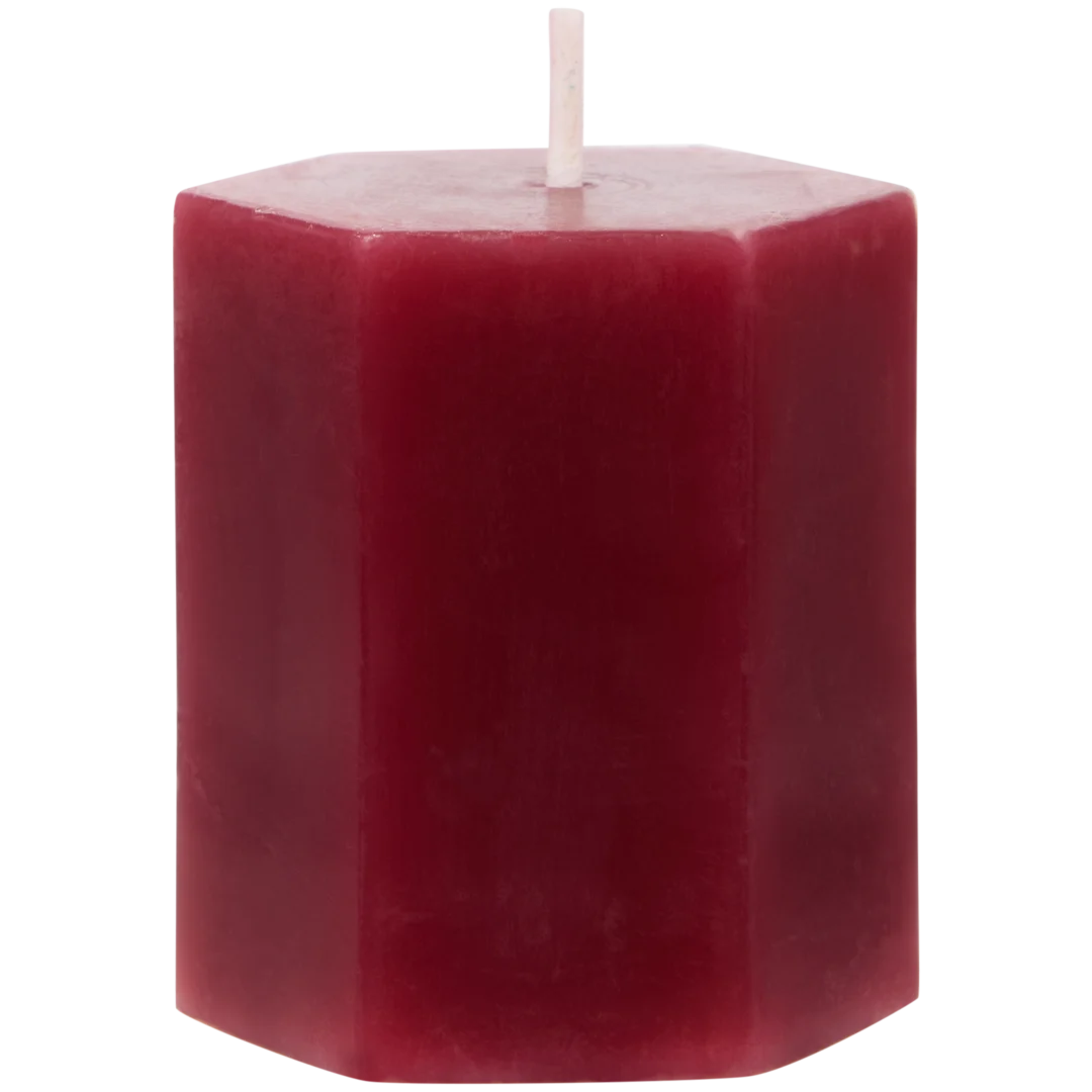 Mini candela esagonale
