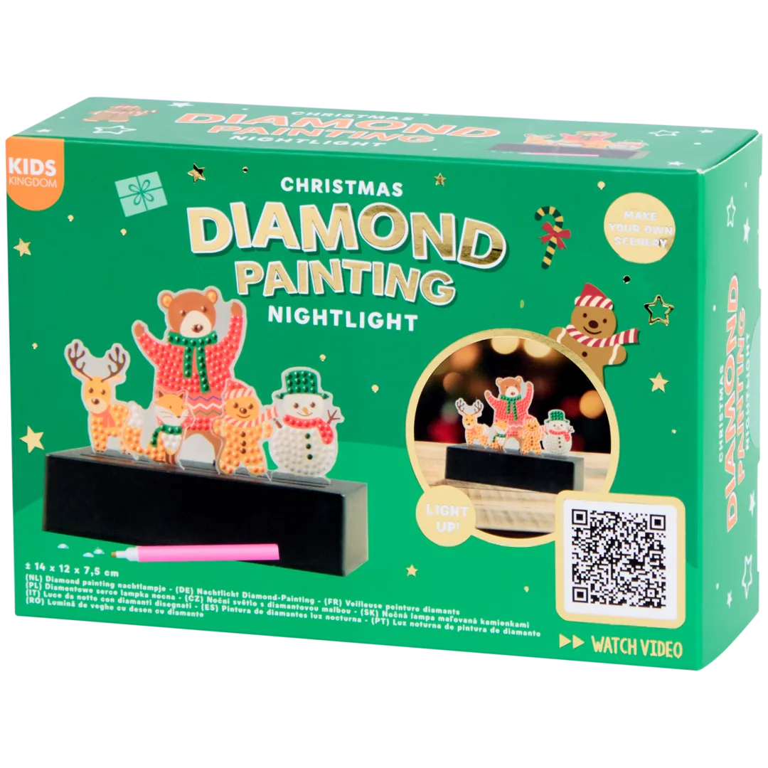 Peinture diamant veilleuse de Noël Kids Kingdom 1