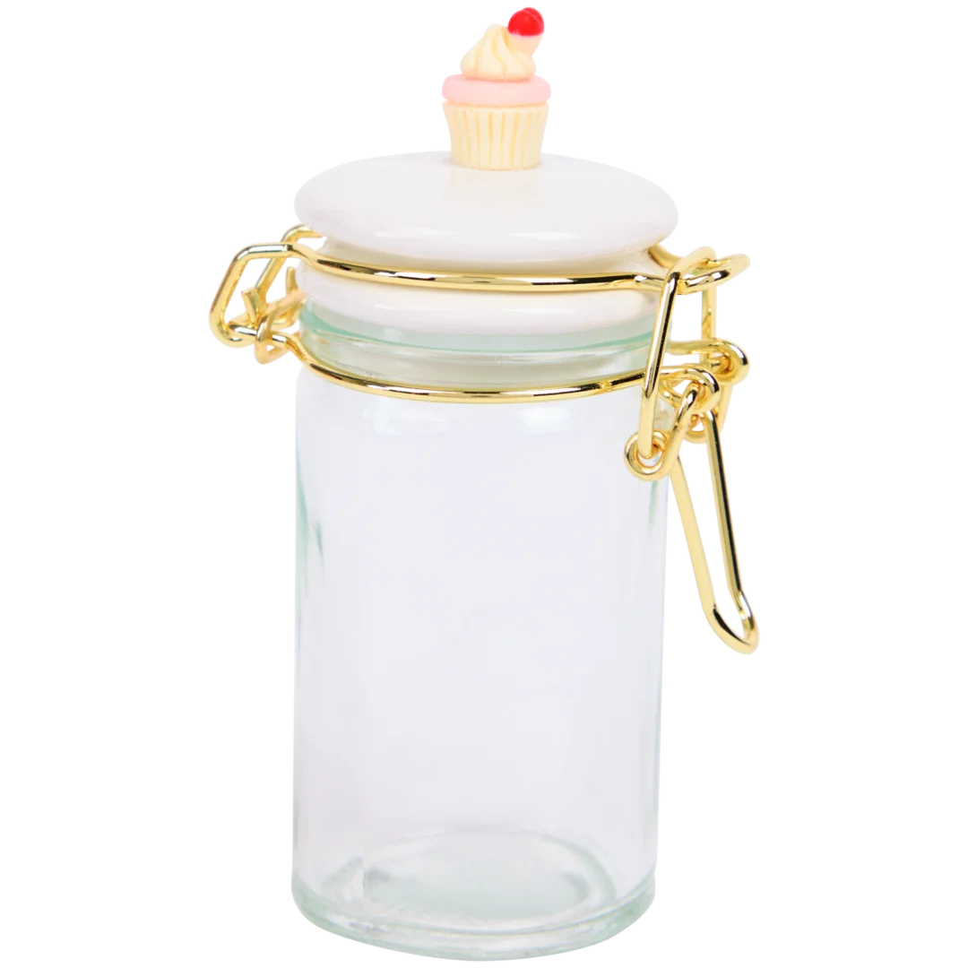 Glazen voorraadpotje 1