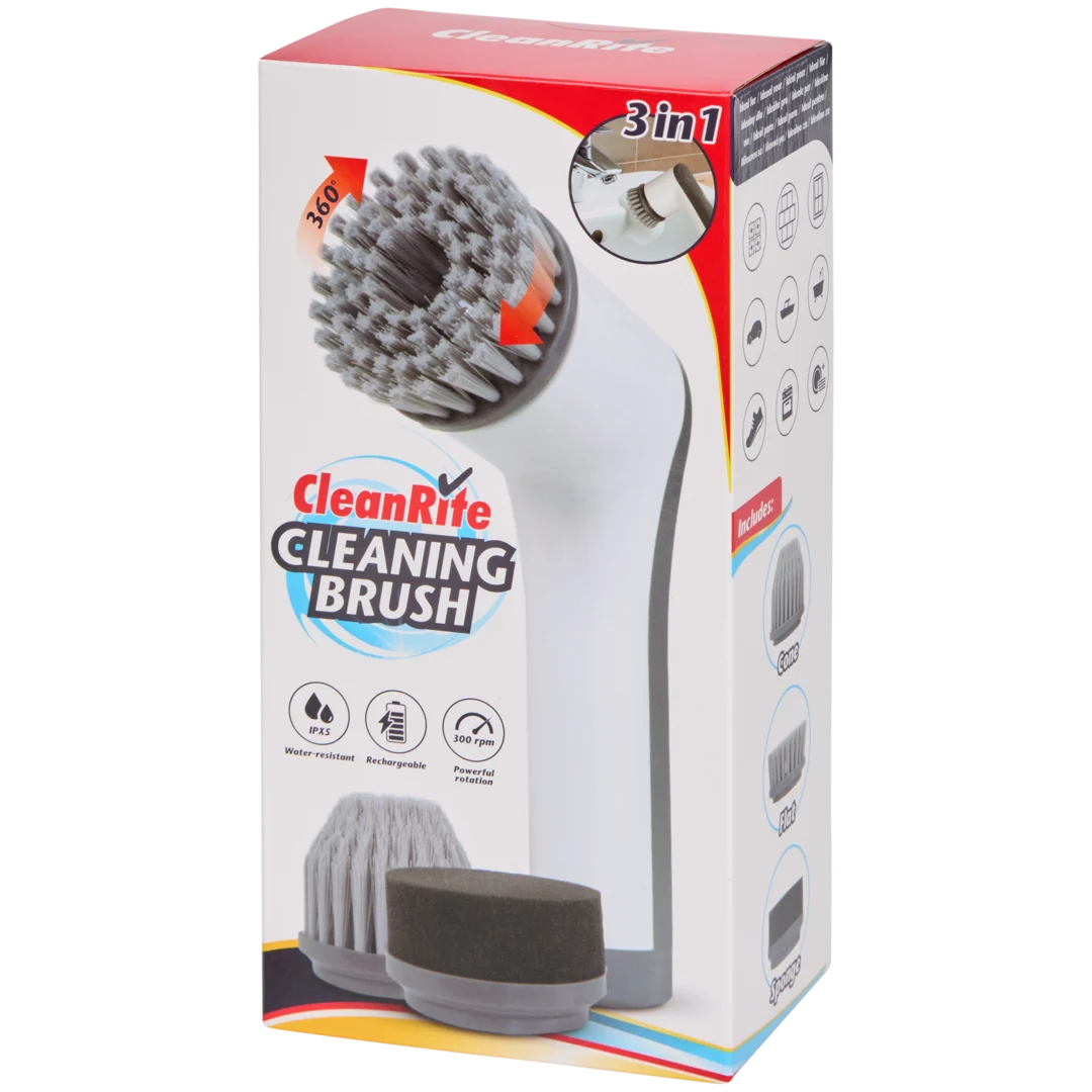 CleanRite 3-in-1 elektrische schoonmaakborstel 2
