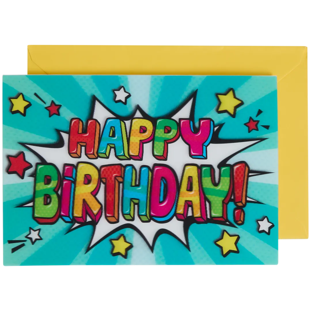 Lentikulare Grußkarte mit Tieren 9