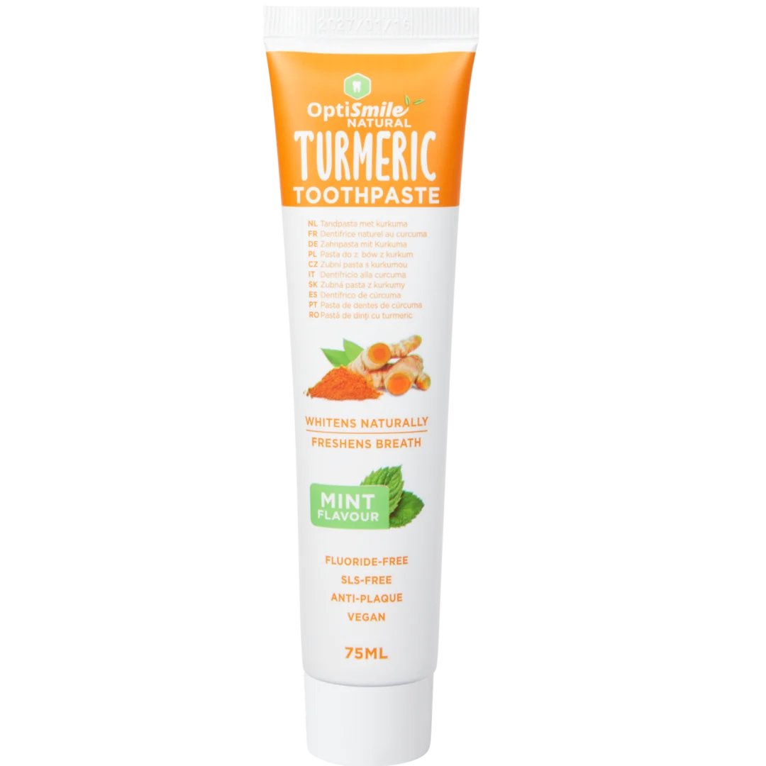 Pasta de dentes natural OptiSmile Curcuma e menta