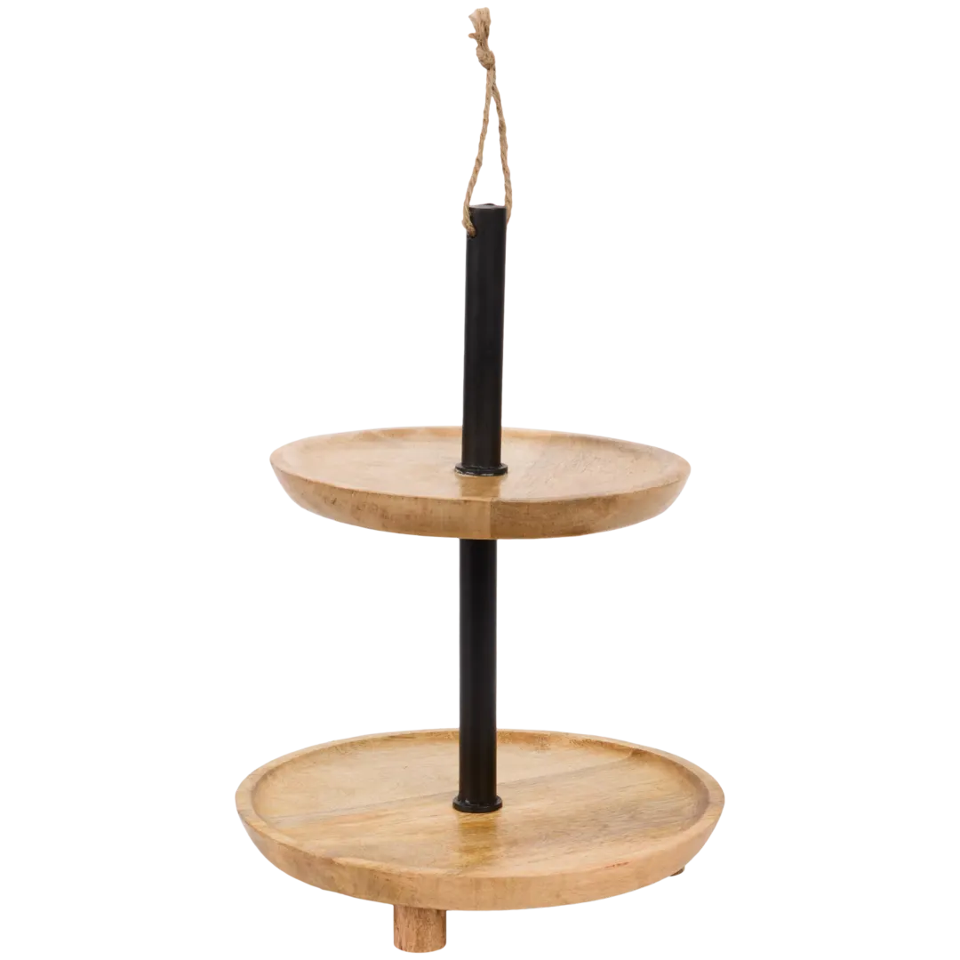 Home Accents Mangoholz-Etagere 1