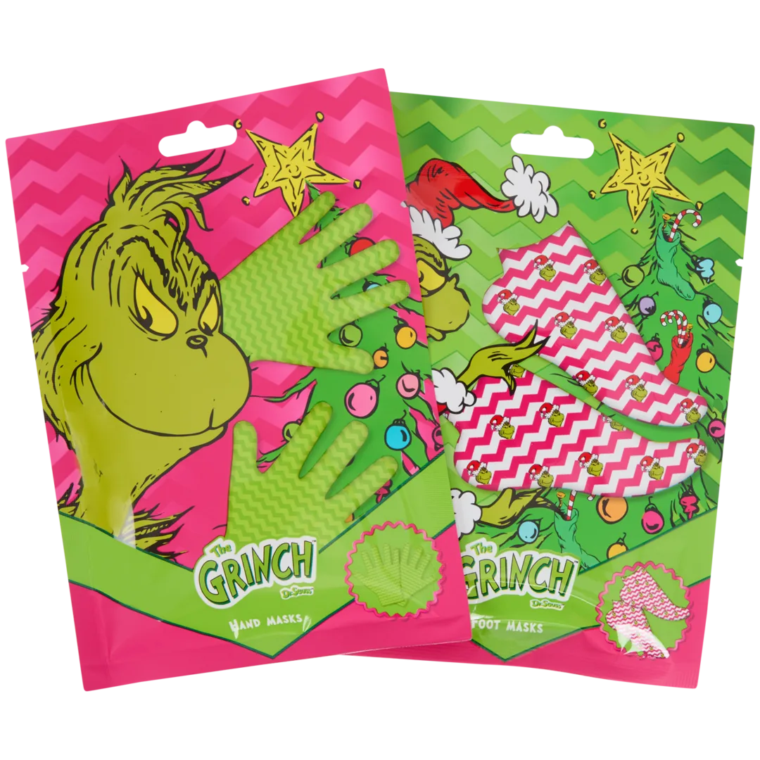 Máscara de mãos e pés The Grinch