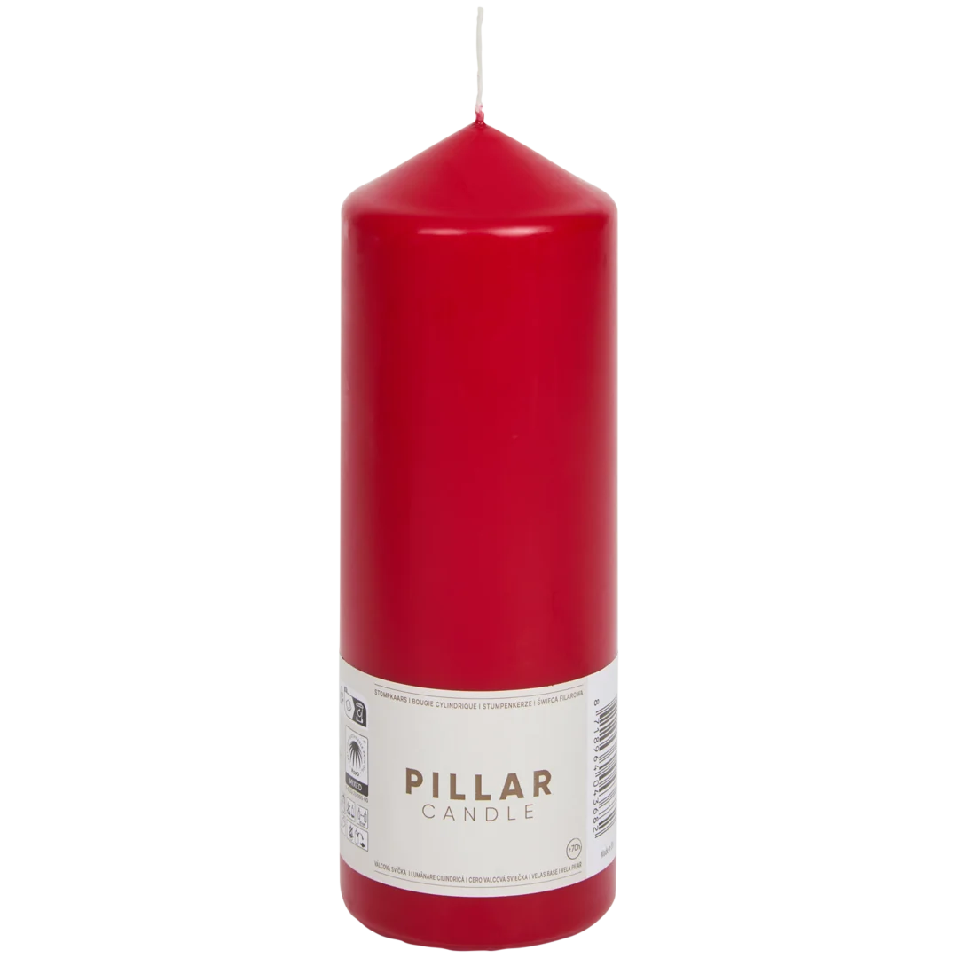 Świeca pieńkowa Kolor czerwony 2