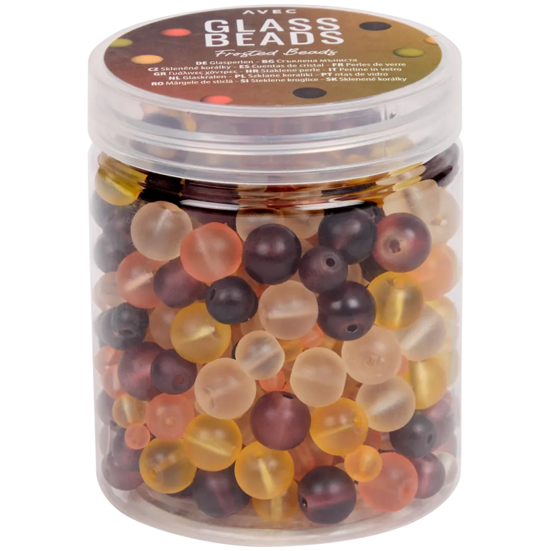 Perles en verre Avec