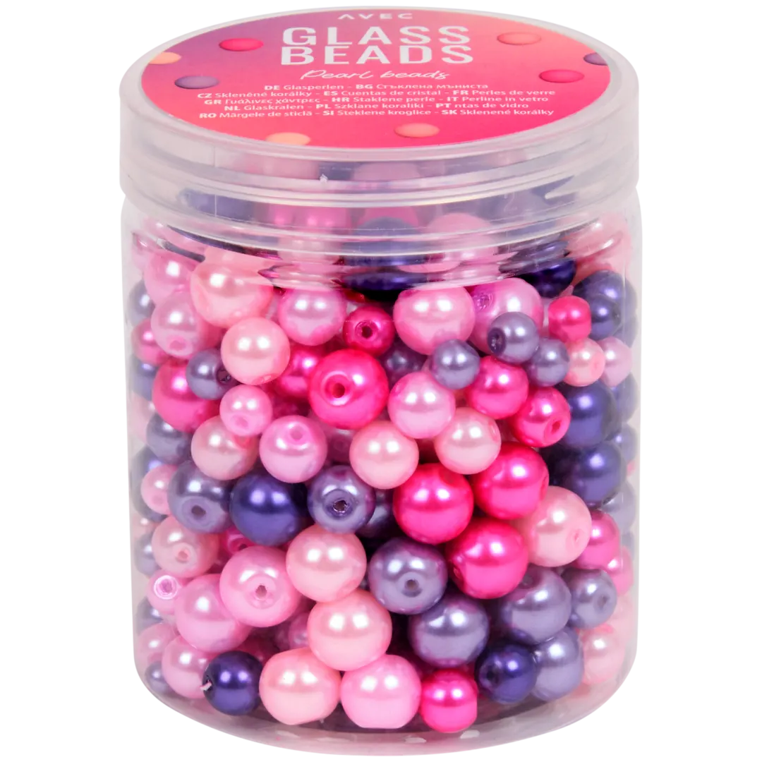 Perles en verre Avec
