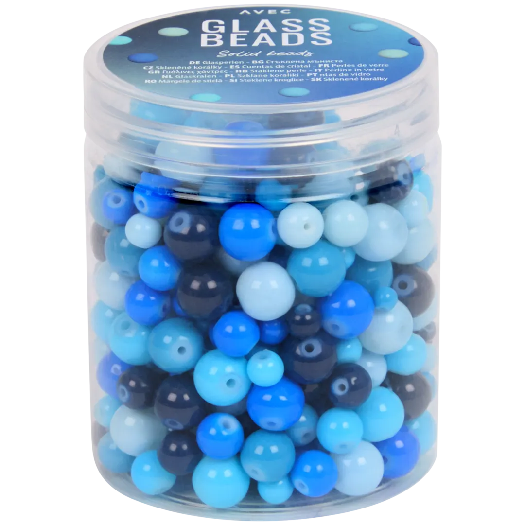 Perles en verre Avec