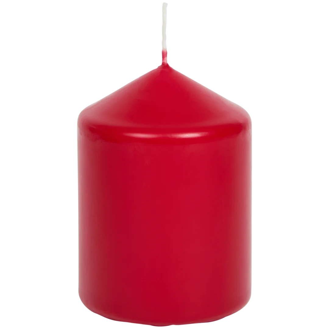 Stumpenkerze Rot 1