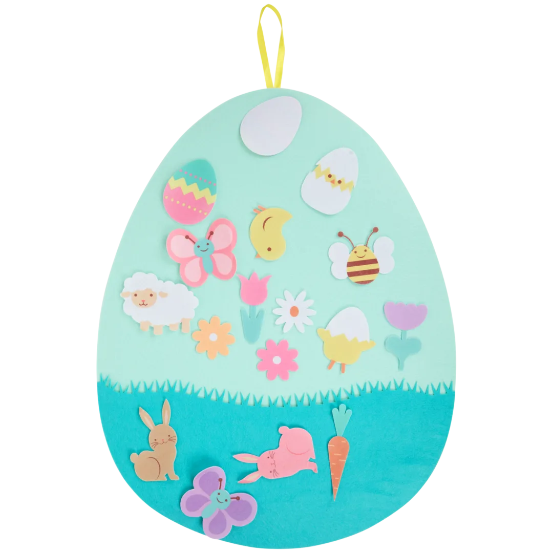 Uovo di Pasqua decorativo in feltro 1