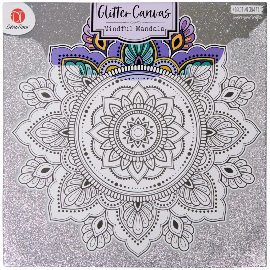Toile à colorier pailletée DécoTime