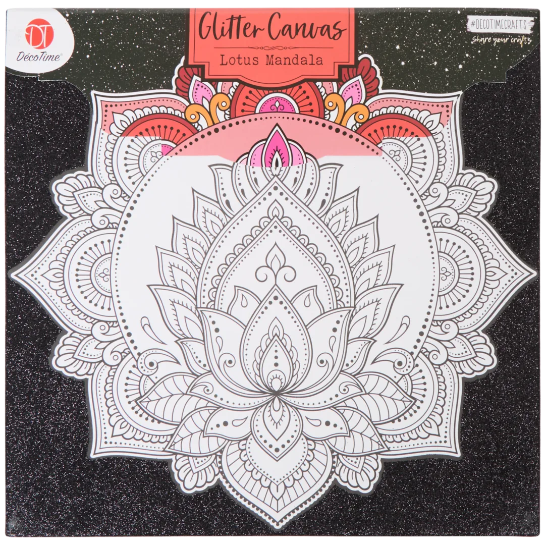 Toile à colorier pailletée DécoTime