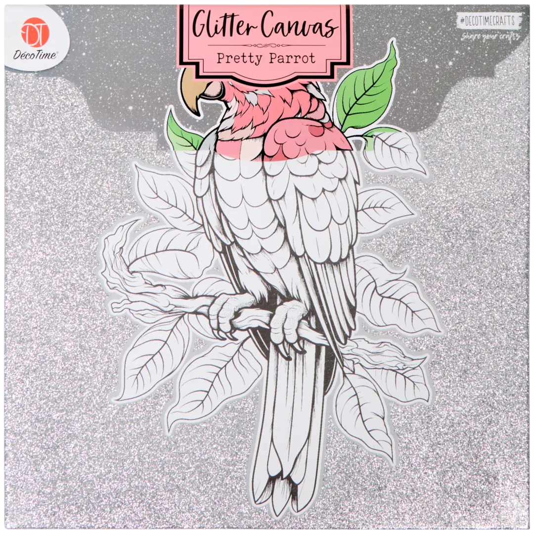 Toile à colorier pailletée DécoTime