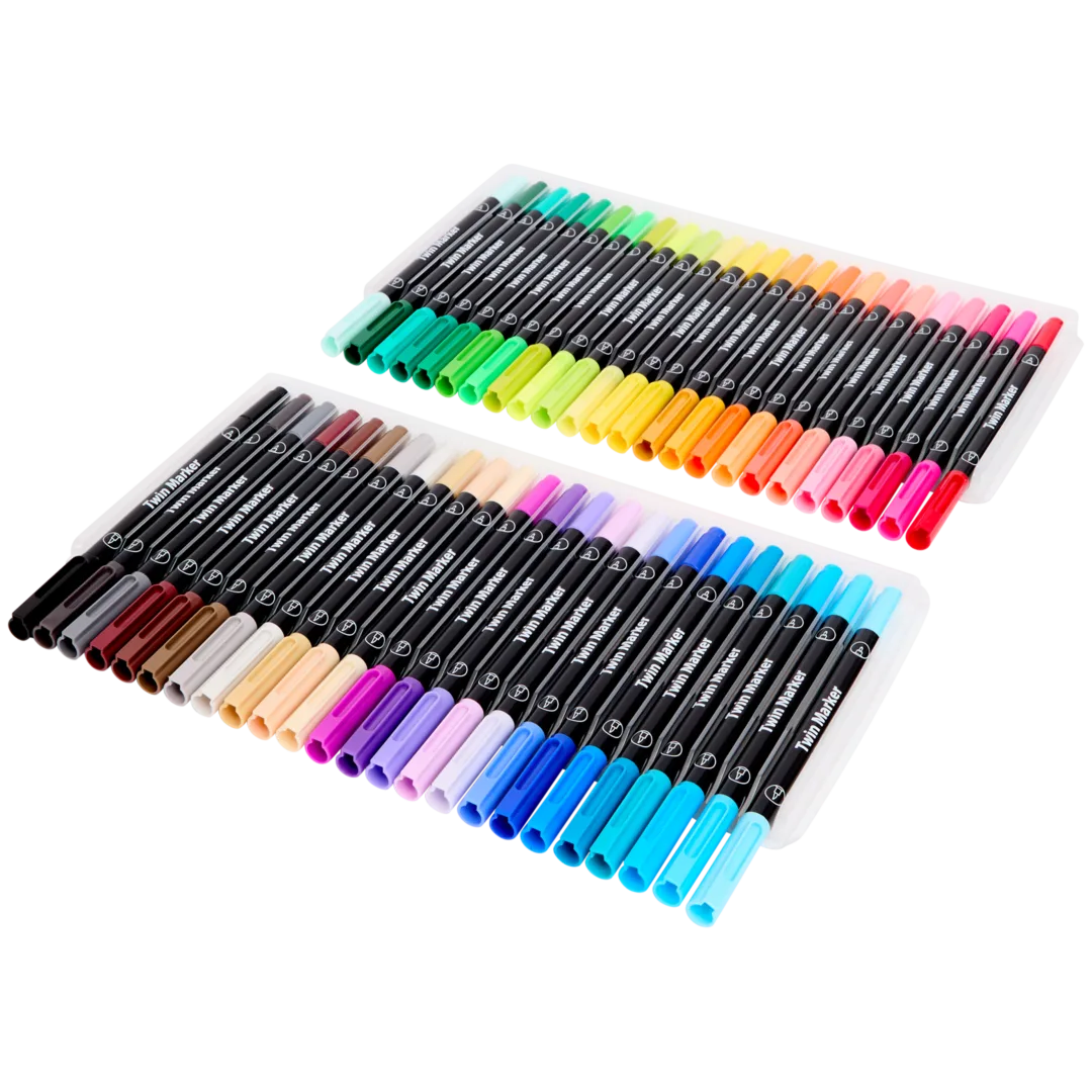 Fixky s tenkým hrotom a štetcovým perom 2