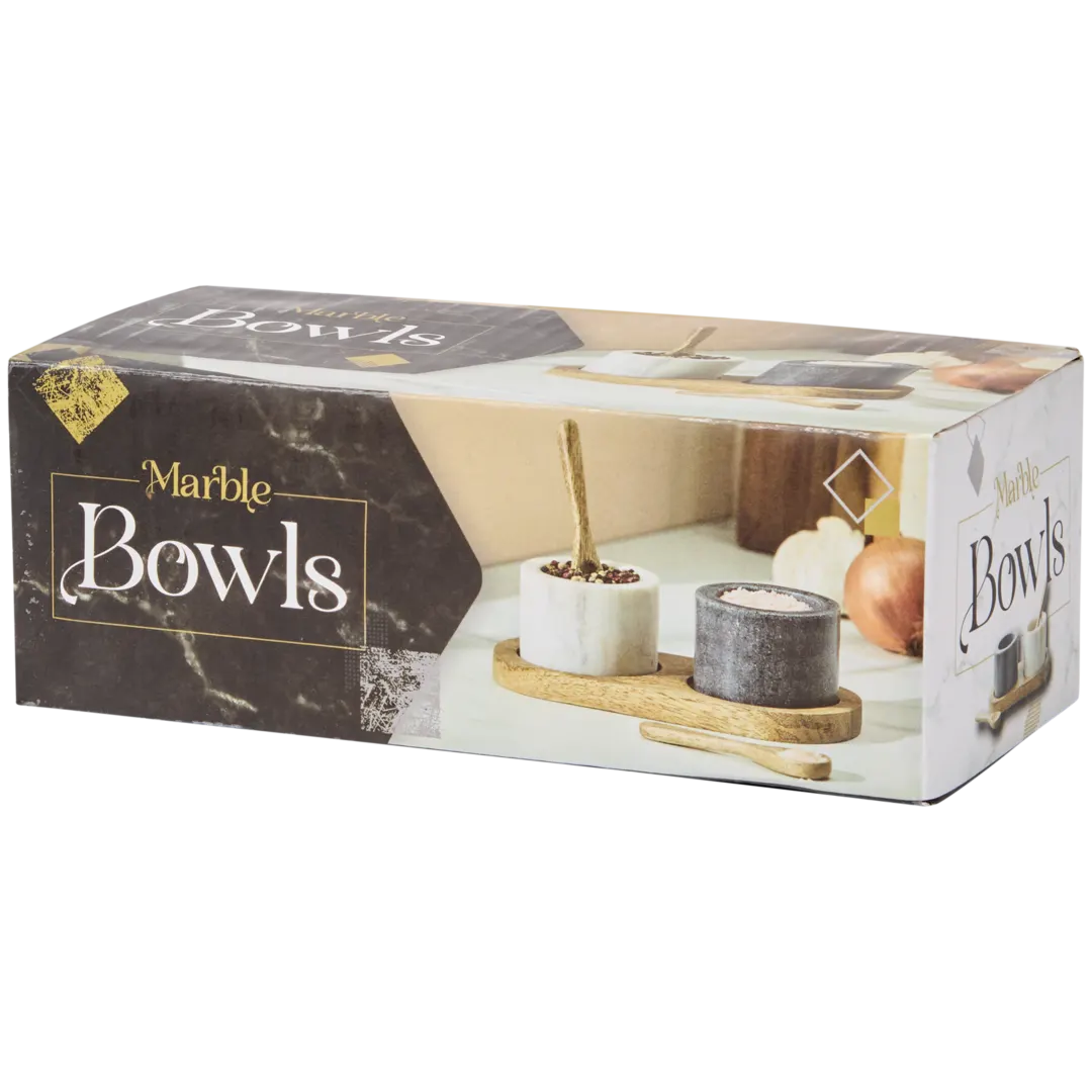 Bols en marbre avec plateau 2