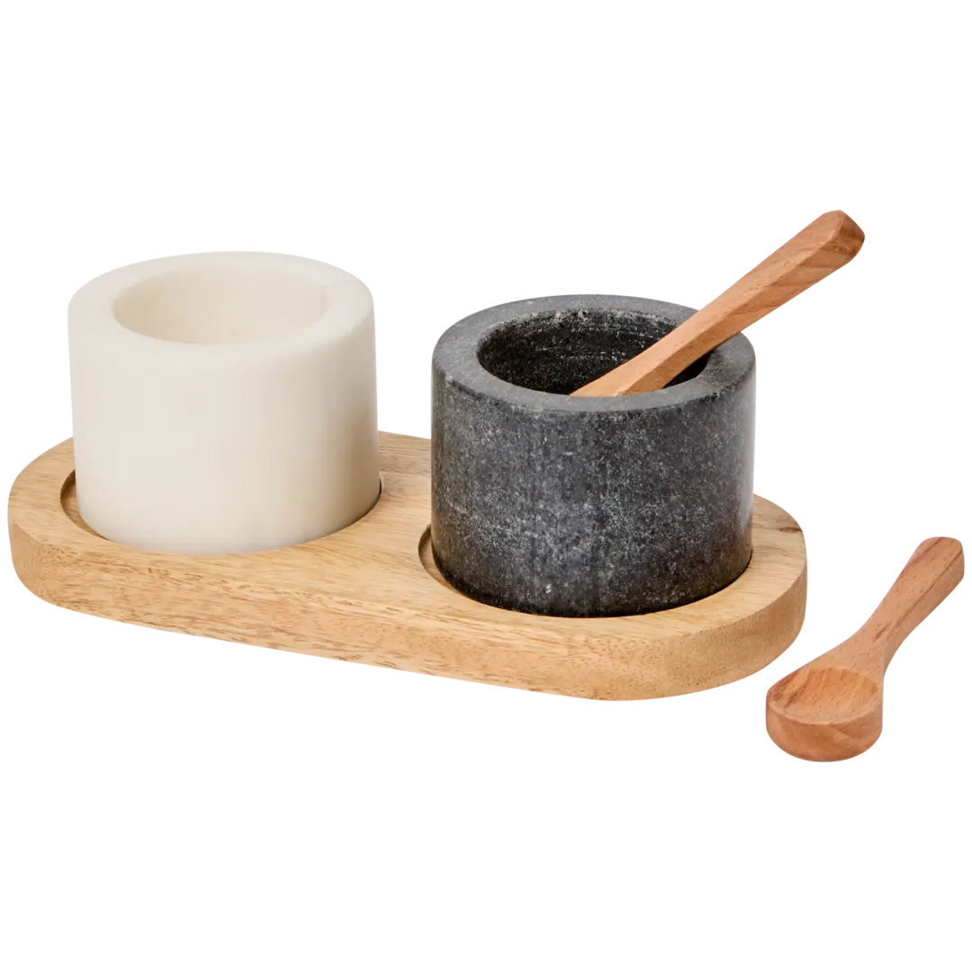 Bols en marbre avec plateau 1