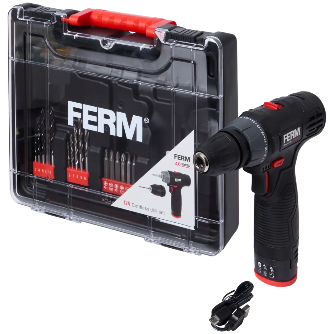 FERM AX Power Akkubohrmaschine