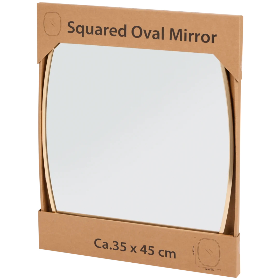 Spiegel mit Metallrahmen