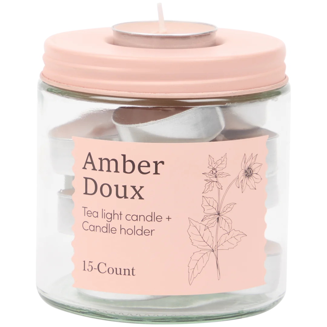 Theelichten met houder 4