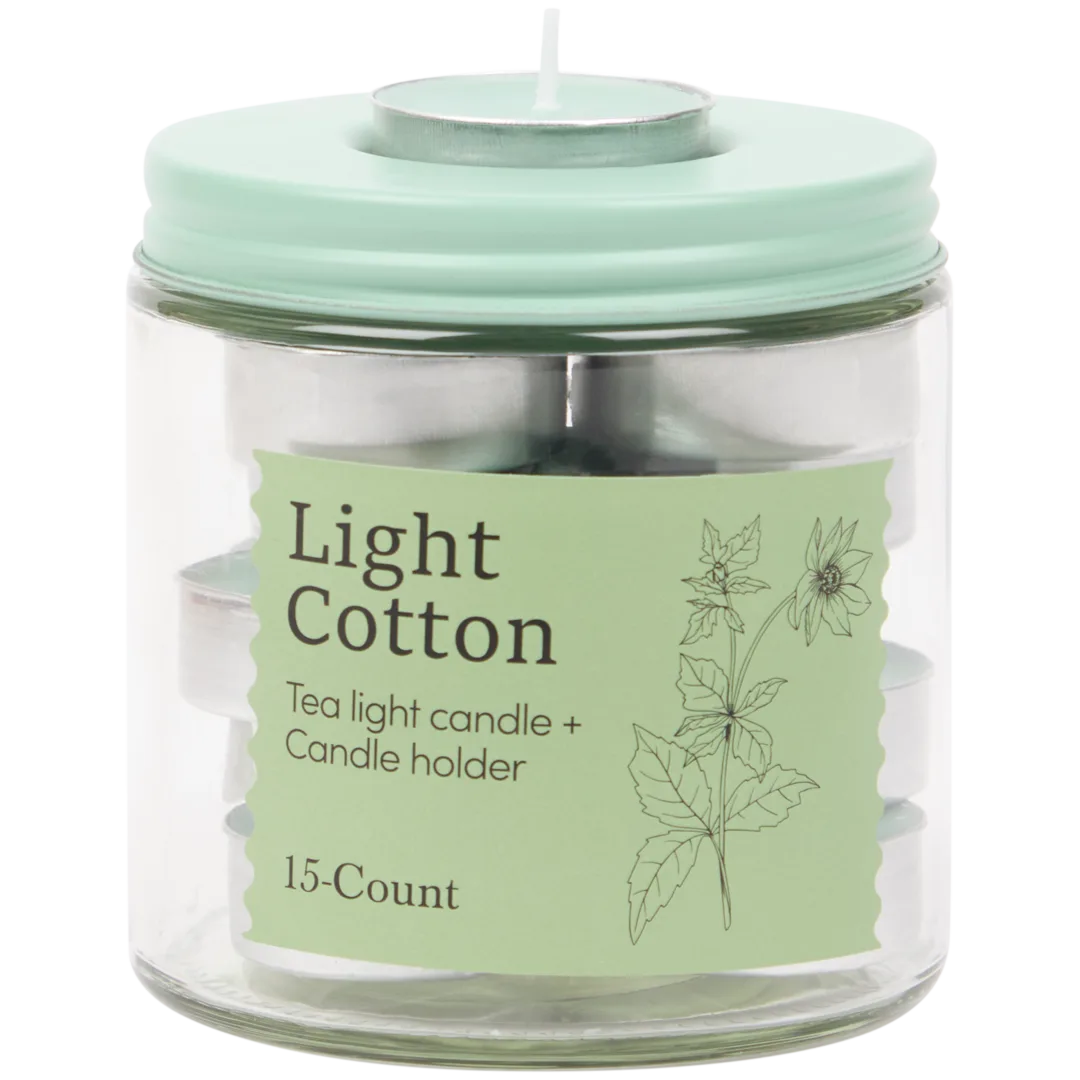 Theelichten met houder 1