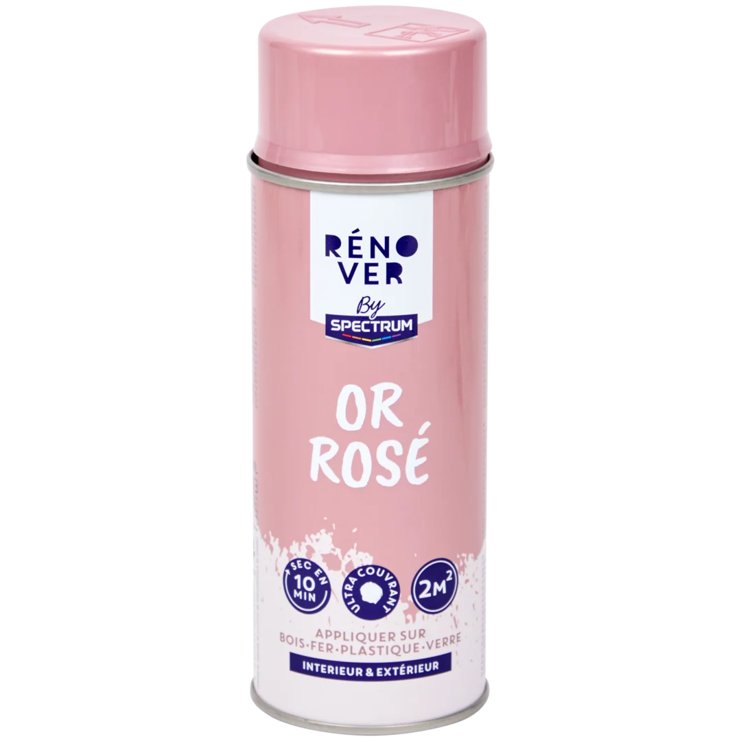 Peinture en aérosol Spectrum Rénover Or rose