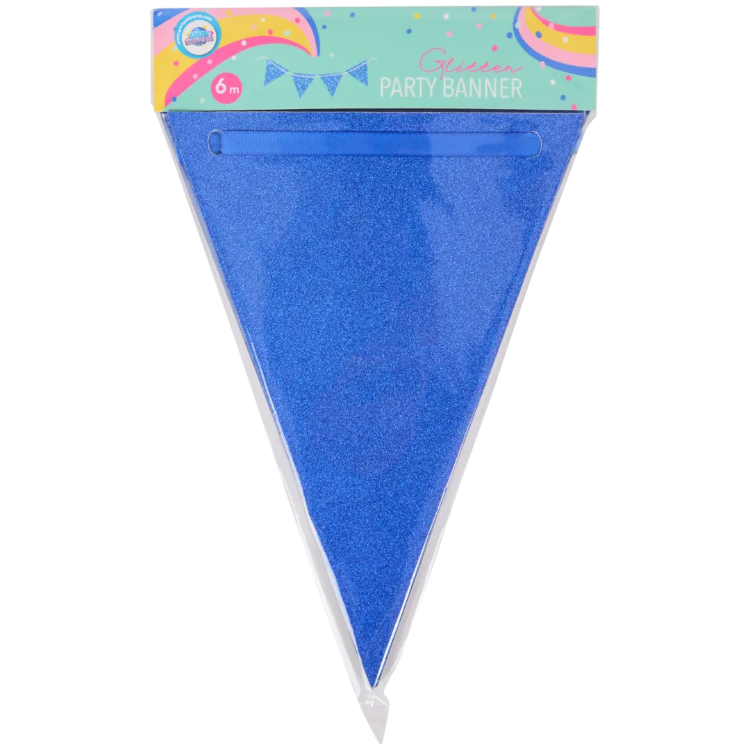 Festone bandierine con glitter 7