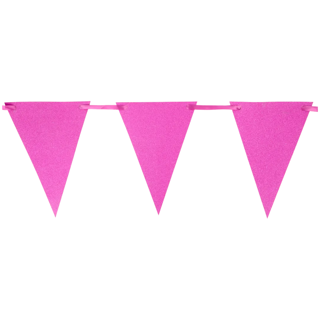 Festone bandierine con glitter 2