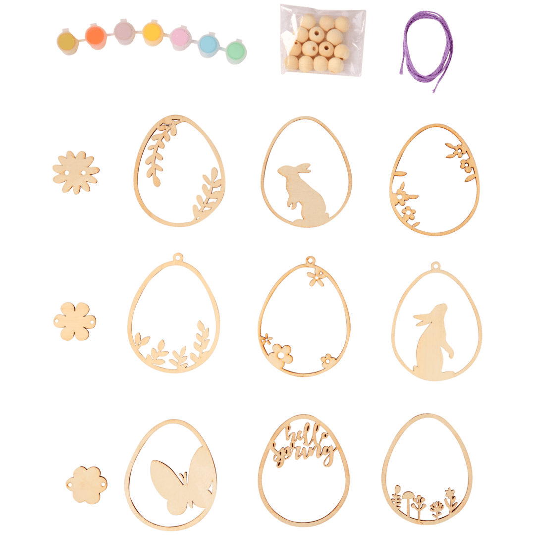 Sada k malování na dřevěné závěsné ozdoby 2