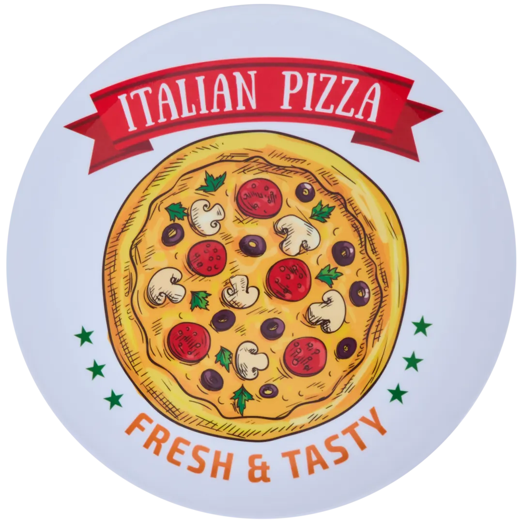 Melamin-Pizzateller 4