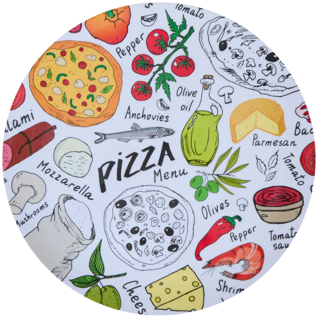 Melamin-Pizzateller 1