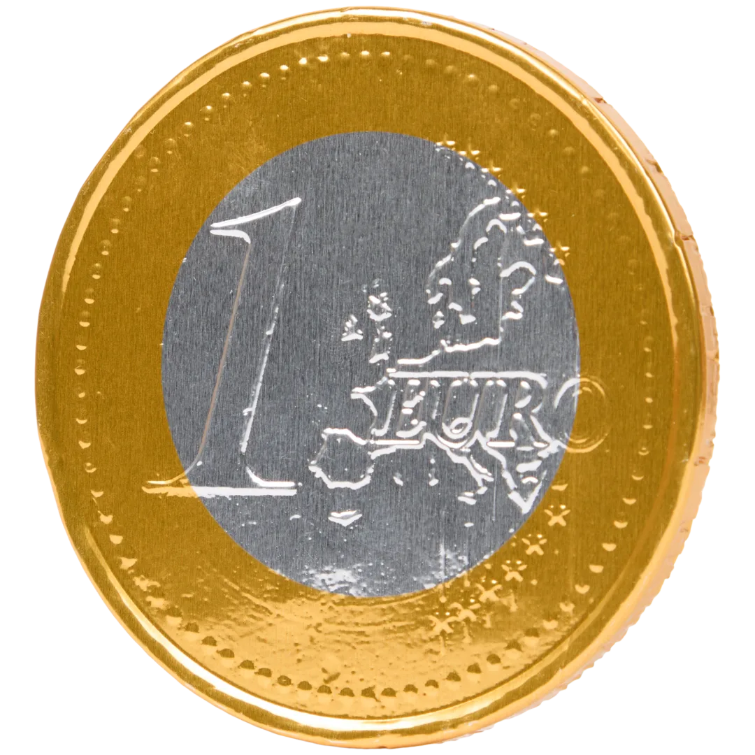 Moneda chocolate euro