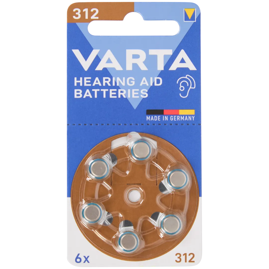 Varta hoortoestelbatterijen 312