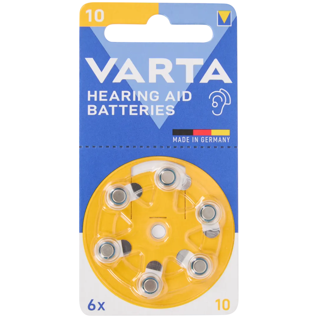 Batterie per apparecchi acustici Varta 10