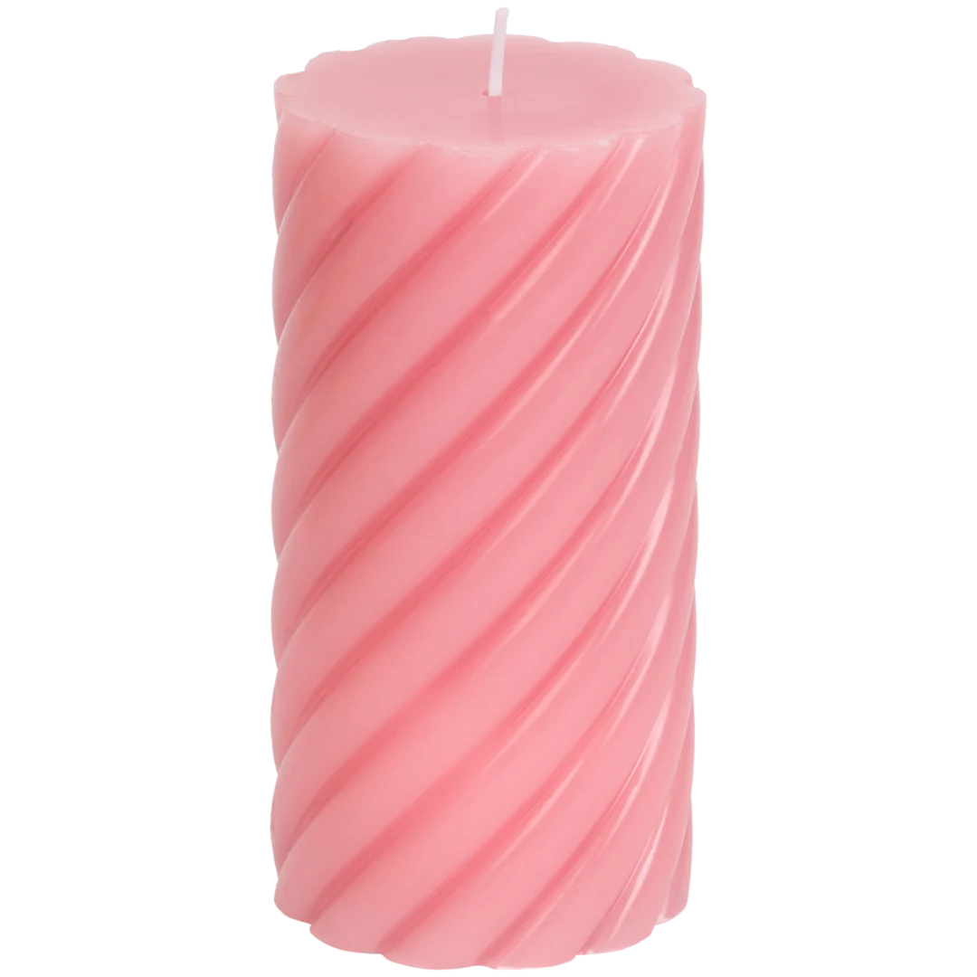 Bougie cylindrique cannelée