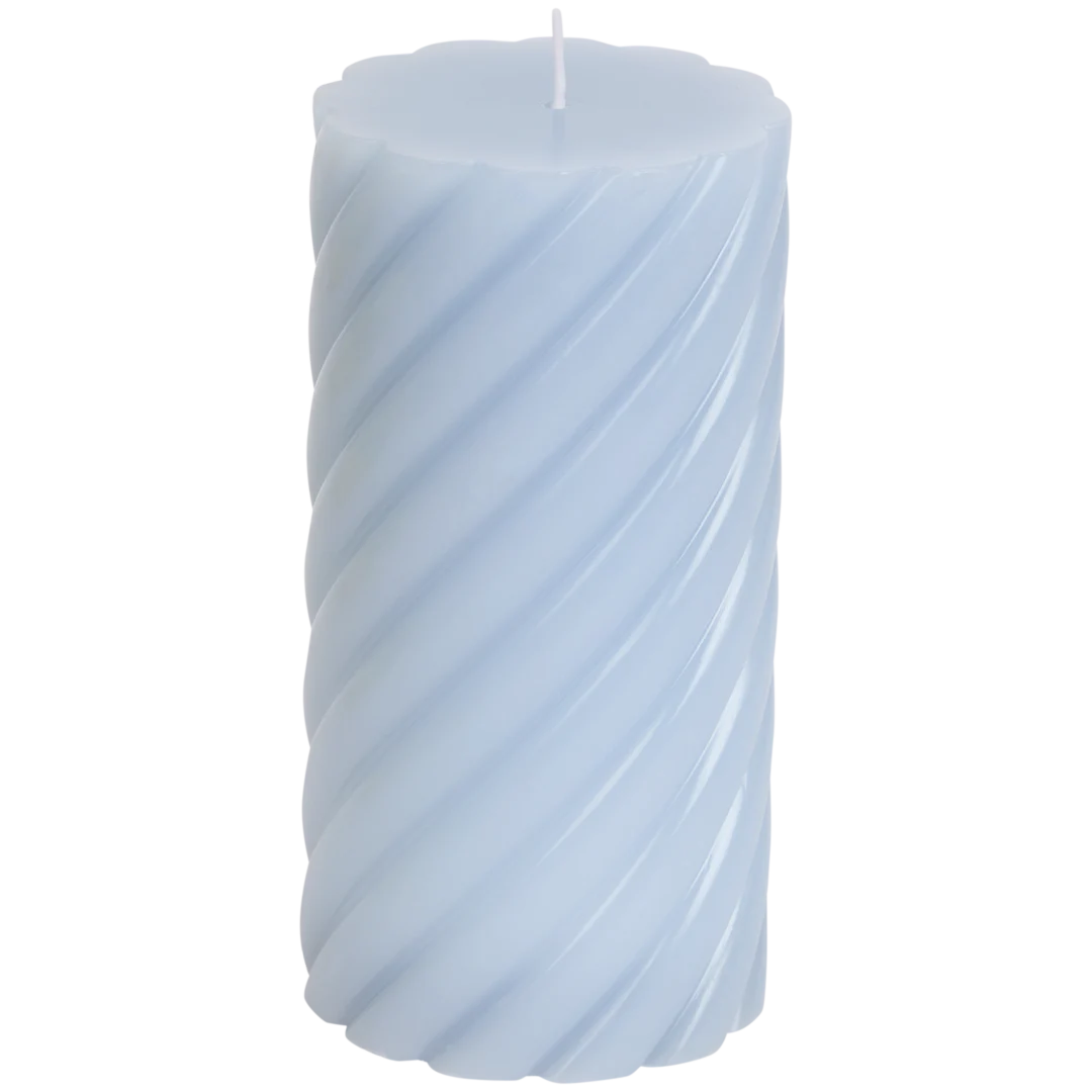 Bougie cylindrique cannelée