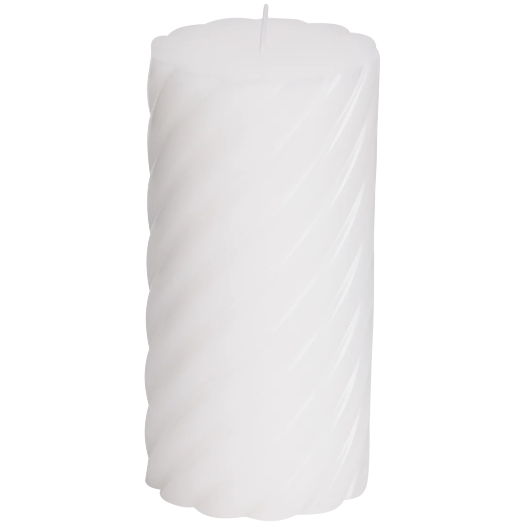 Bougie cylindrique cannelée