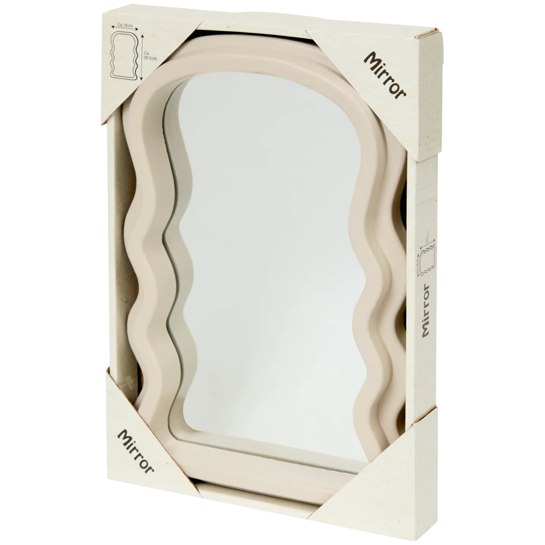 Spiegel met golvende lijst 3