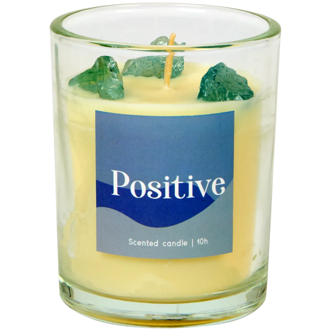 Bougie parfumée avec cristaux