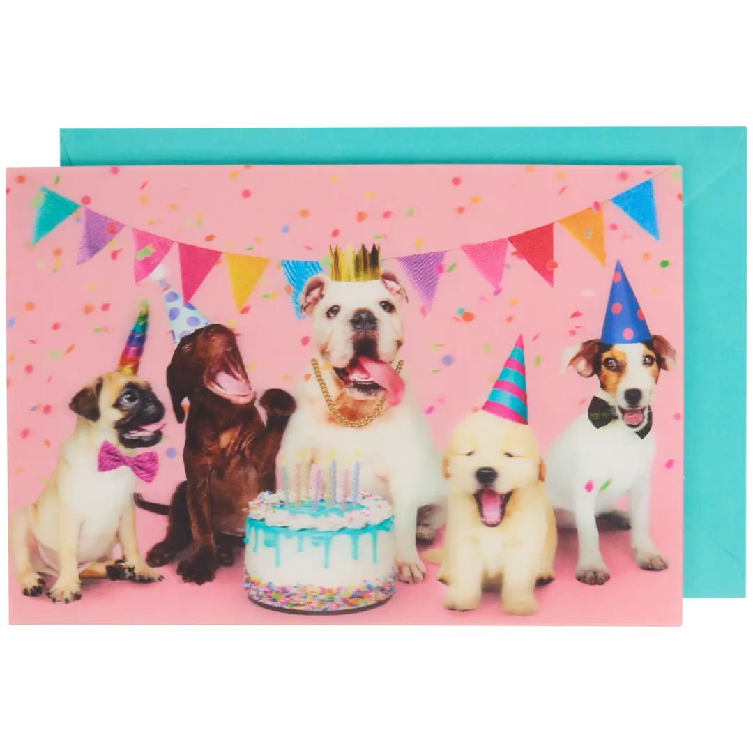 Lentikulare Grußkarte mit Tieren 8