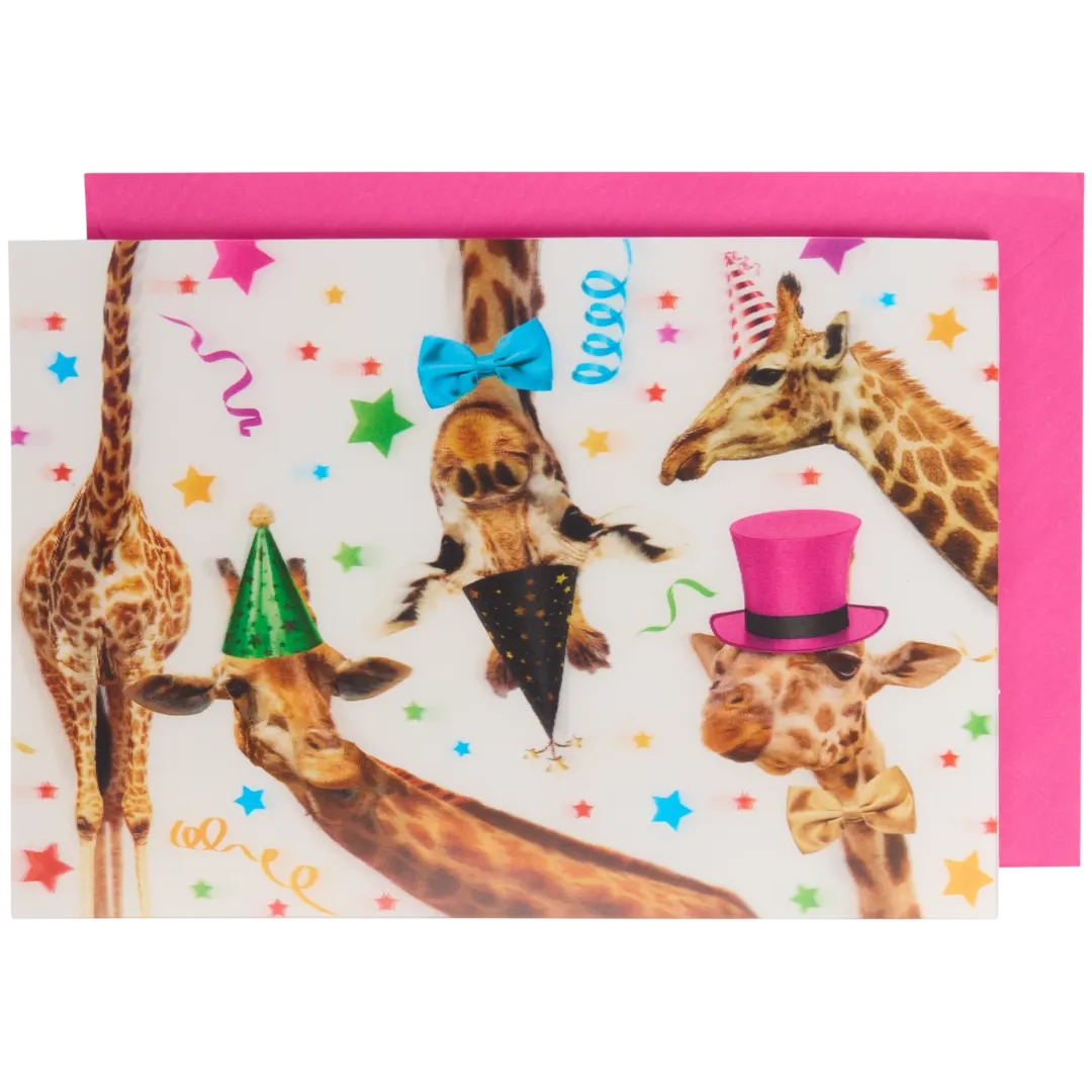 Lentikulare Grußkarte mit Tieren 4