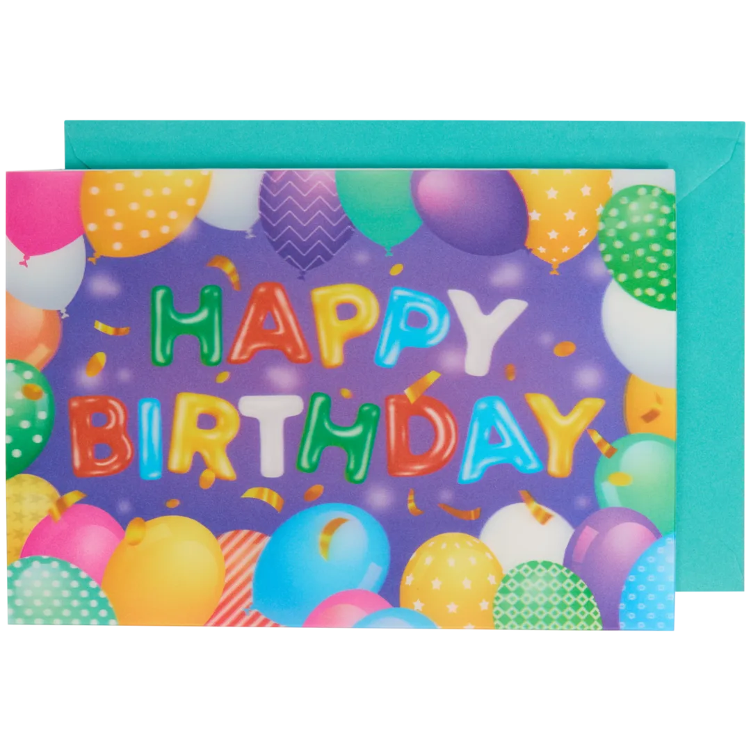 Lentikulare Grußkarte mit Tieren 2