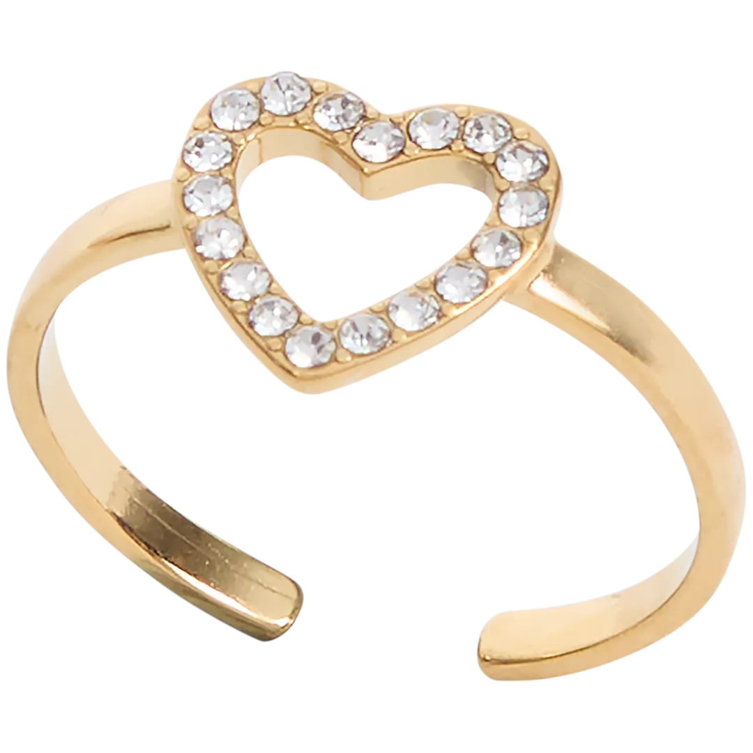 Bague Dorée Avec émail De Couleur - Neuf Sans Emballage - Bijou Fantaisie élégant