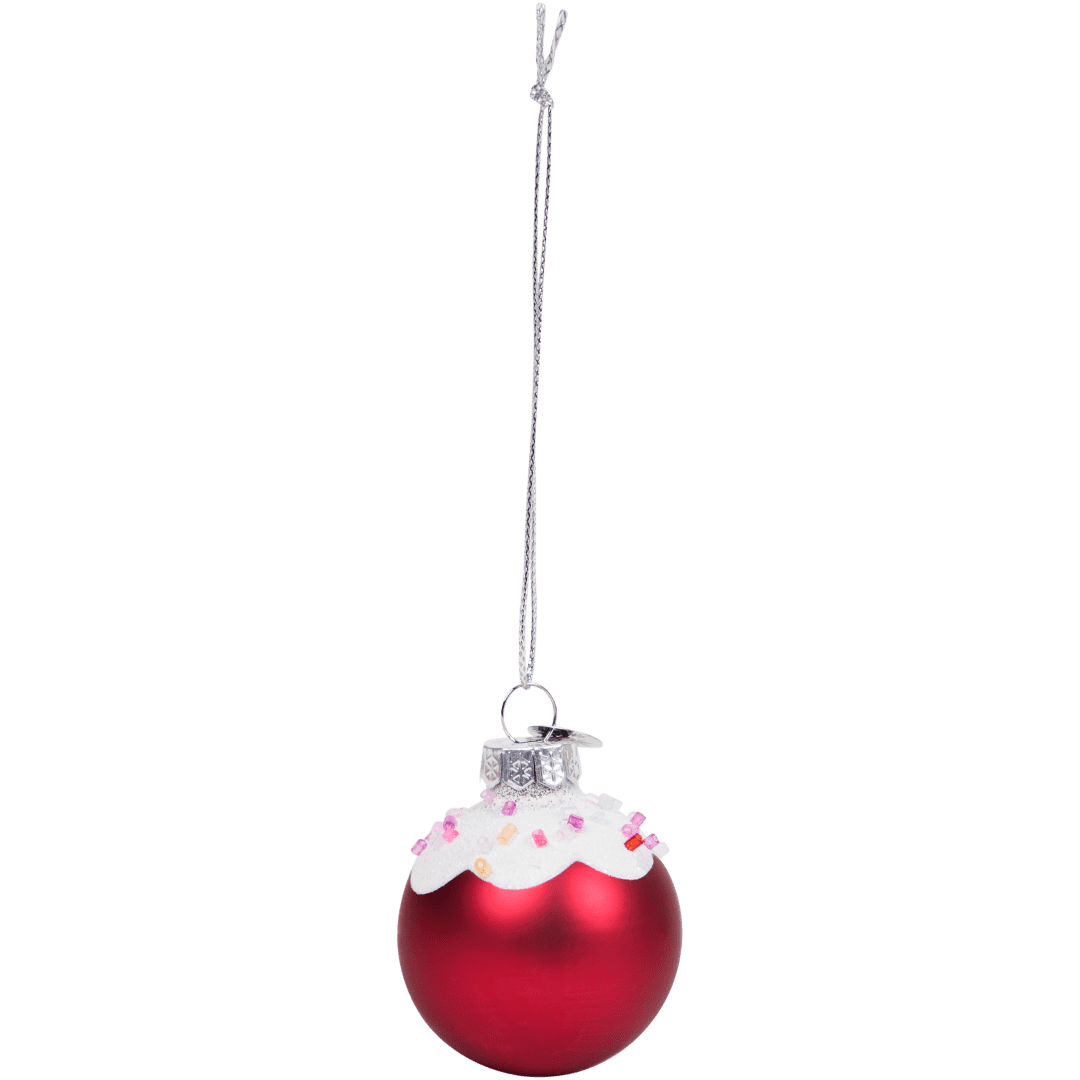 Addobbo di Natale in vetro