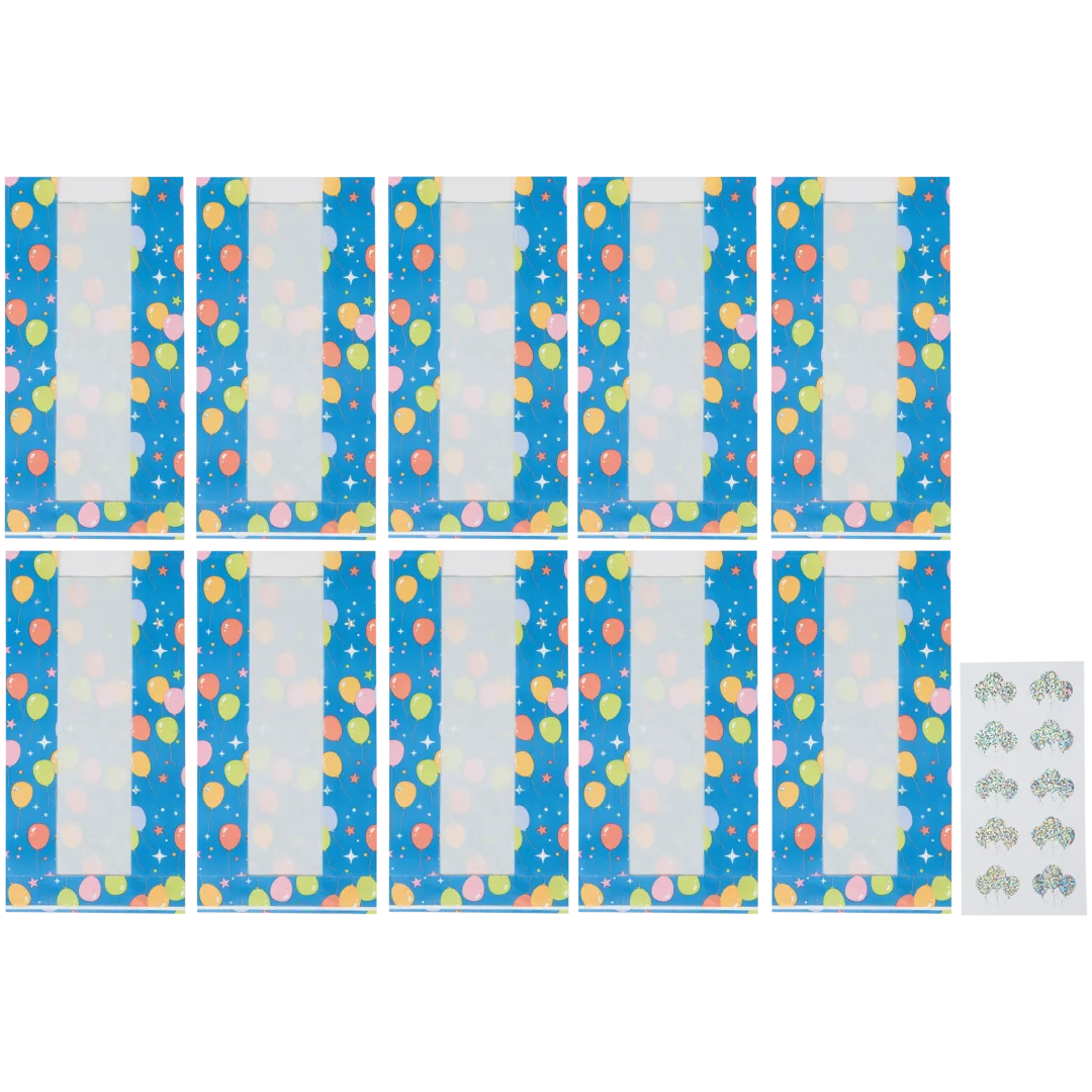 Sacos de doces com autocolantes Cool2Party